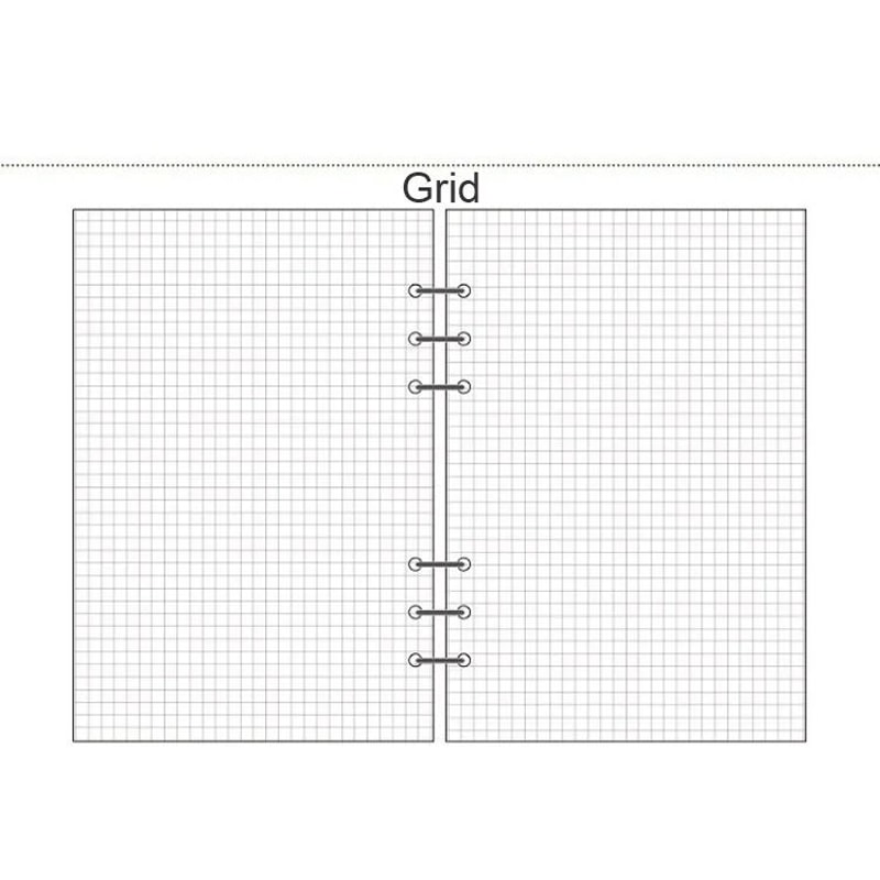 Premium Woodfree Printing Paper Refills A5A6A7 Spiral Filler Pages For Filofax Creative Office No 10