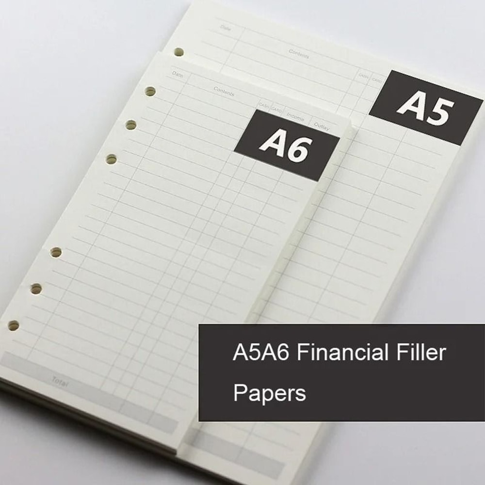 Premium Woodfree Printing Paper Refills A5A6A7 Spiral Filler Pages For Filofax Creative Office No 3