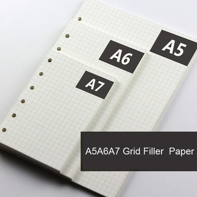 Premium Woodfree Printing Paper Refills A5A6A7 Spiral Filler Pages For Filofax Creative Office No 4