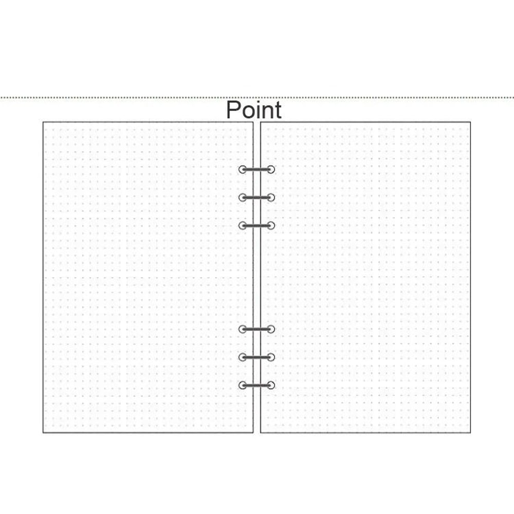 Premium Woodfree Printing Paper Refills A5A6A7 Spiral Filler Pages For Filofax Creative Office No 7