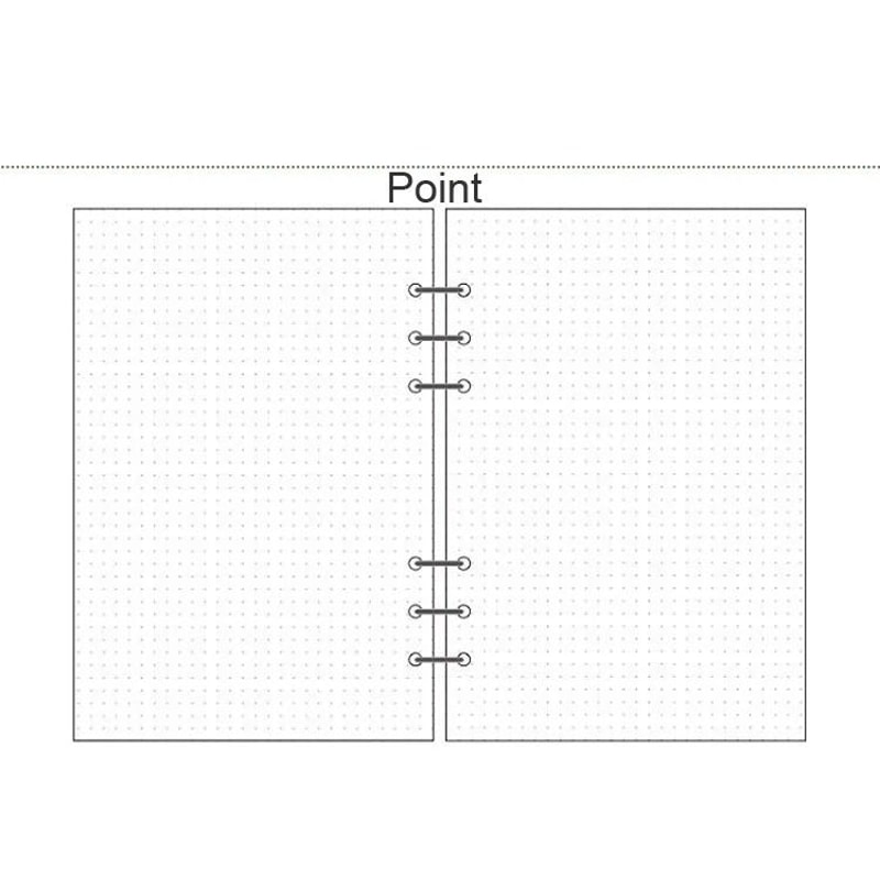 Premium Woodfree Printing Paper Refills A5A6A7 Spiral Filler Pages For Filofax Creative Office No 7