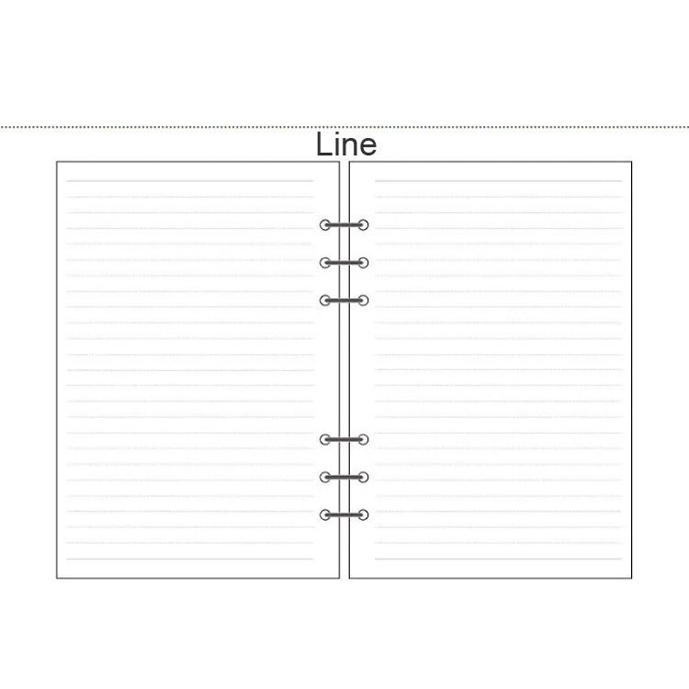 Premium Woodfree Printing Paper Refills A5A6A7 Spiral Filler Pages For Filofax Creative Office No 8
