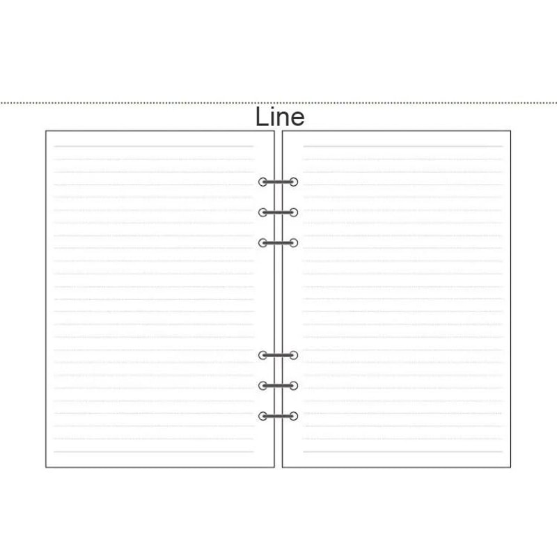 Premium Woodfree Printing Paper Refills A5A6A7 Spiral Filler Pages For Filofax Creative Office No 8