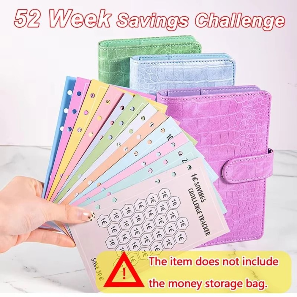 A6 100 Envelopes Money Saving Challenge 52Week 30Day Savings Budget Planner For Euros And USD 0