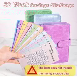 a6 100 envelopes money saving challenge – 52-week & 30-day savings budget planner for euros and usd
