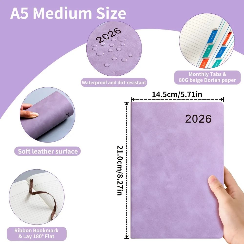 2026 SelfDiscipline Planner 360Page Daily Organizer WeeklyMonthly Layouts For School And Office 1