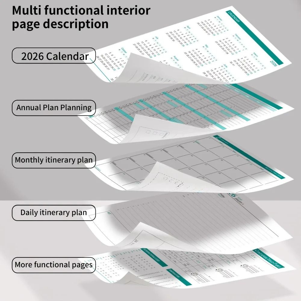 2026 SelfDiscipline Planner 360Page Daily Organizer WeeklyMonthly Layouts For School And Office 4