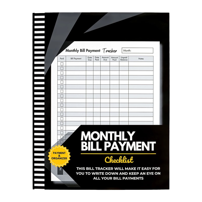 Bill Tracker Budget Planner Monthly Expense Organizer For Financial Management Payment Tracking 0