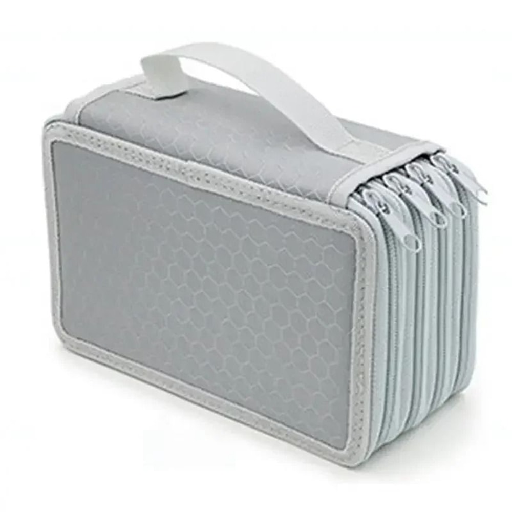 72Hole 4Layer Large Capacity Pencil Case Multifunction Art Stationery Bag With Zipper Pockets 10