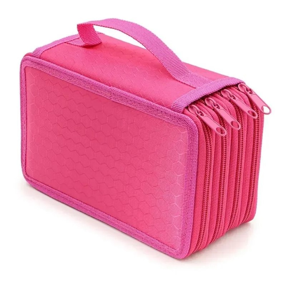 72Hole 4Layer Large Capacity Pencil Case Multifunction Art Stationery Bag With Zipper Pockets 11