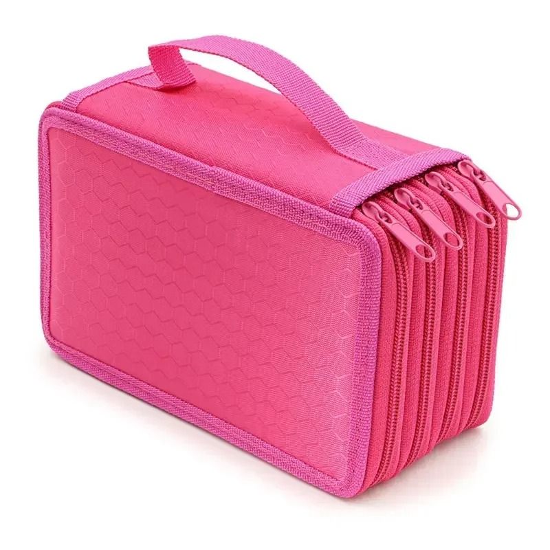 72Hole 4Layer Large Capacity Pencil Case Multifunction Art Stationery Bag With Zipper Pockets 11