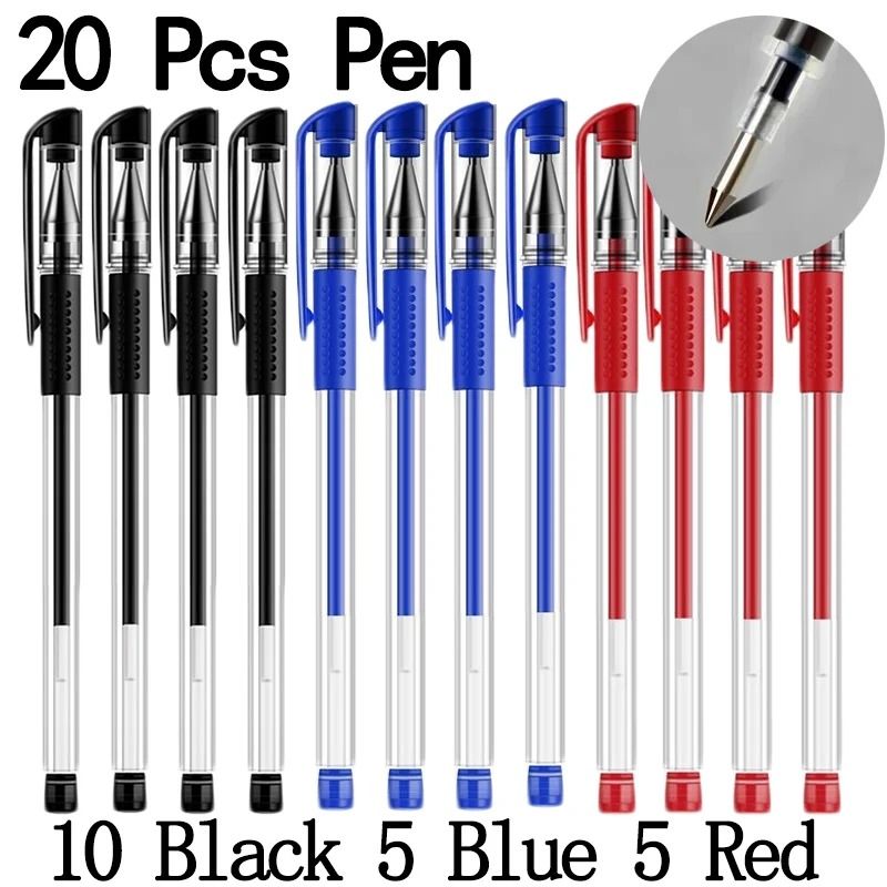 Bulk Gel Pen Set 2050 Pcs Professional Black Blue And Red Writing Pens For School And Office 14
