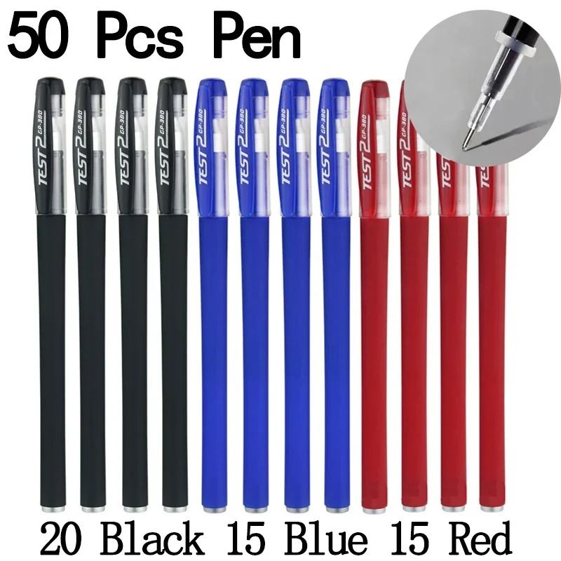 Bulk Gel Pen Set 2050 Pcs Professional Black Blue And Red Writing Pens For School And Office 18