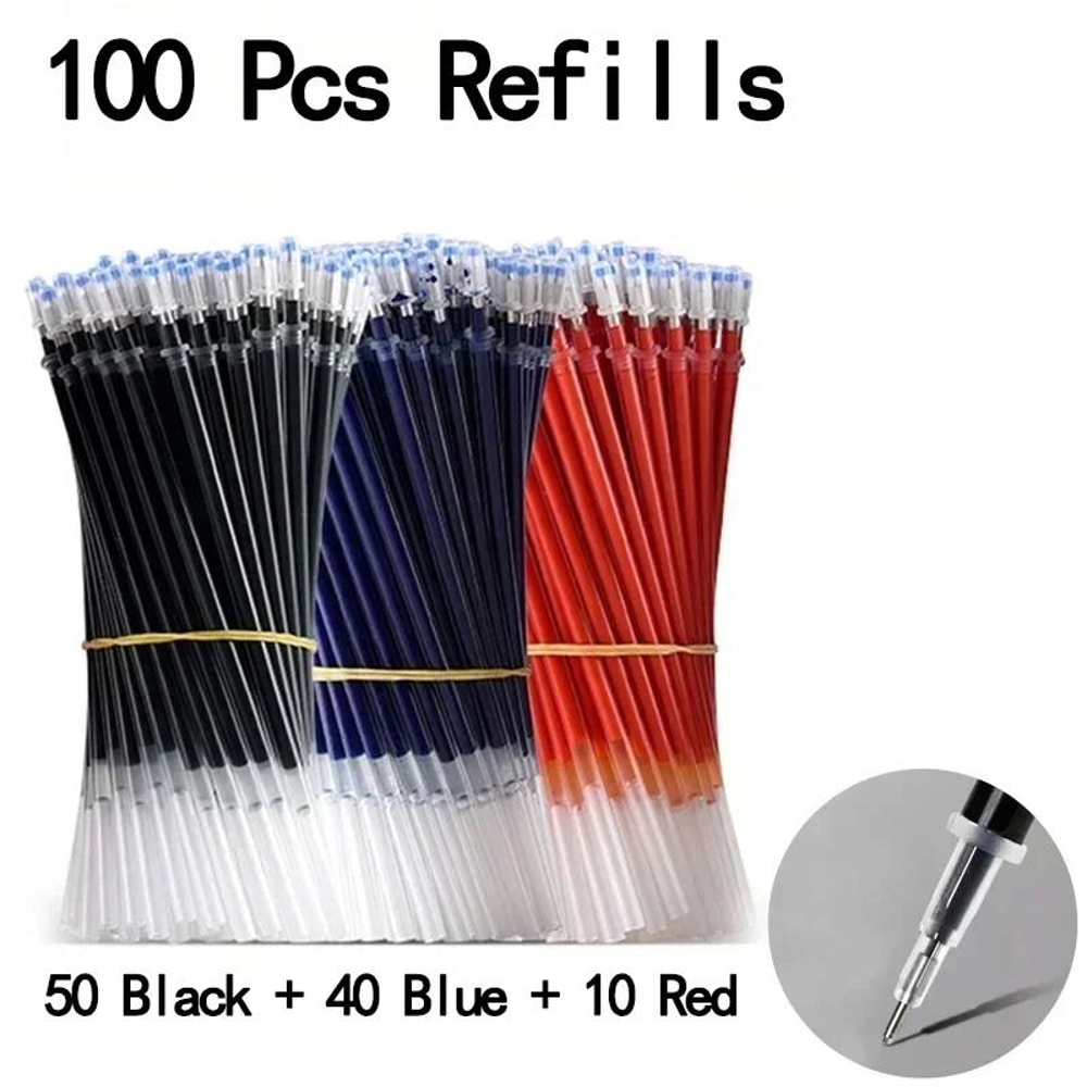 Bulk Gel Pen Set 2050 Pcs Professional Black Blue And Red Writing Pens For School And Office 26