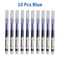 10Piece Professional 05mm NeedleTip Gel Pen Set Straight Liquid Ink For Office And School 7