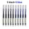 10Piece Professional 05mm NeedleTip Gel Pen Set Straight Liquid Ink For Office And School 9