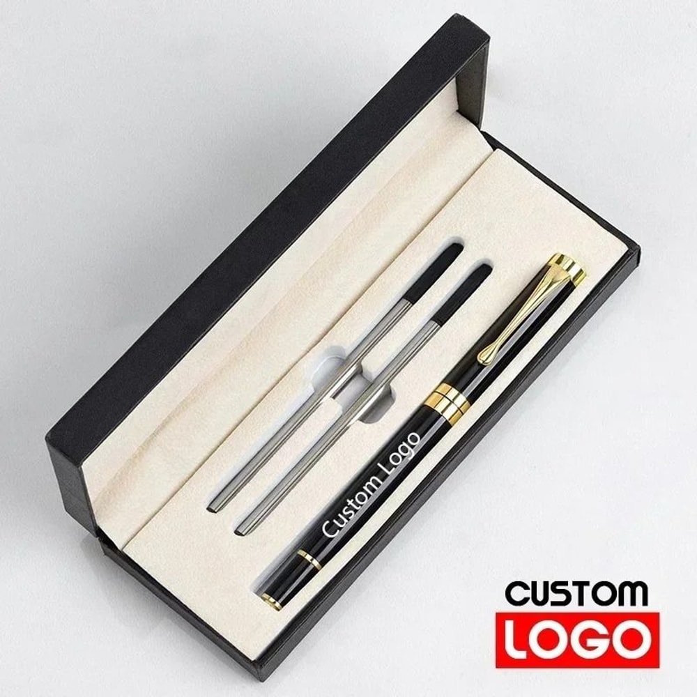 Luxury Metal Signature Roller Pen Executive Business Gift Set With Premium Presentation Box 0