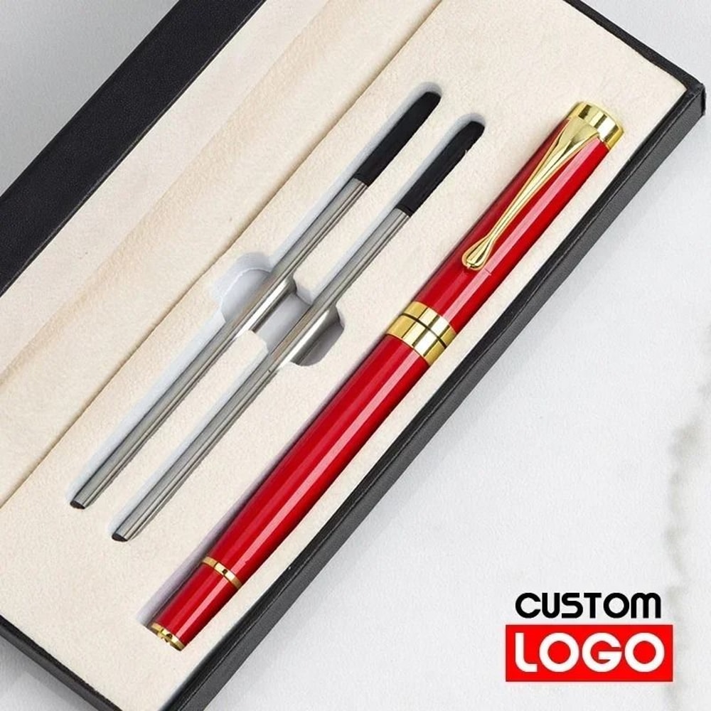 Luxury Metal Signature Roller Pen Executive Business Gift Set With Premium Presentation Box 10