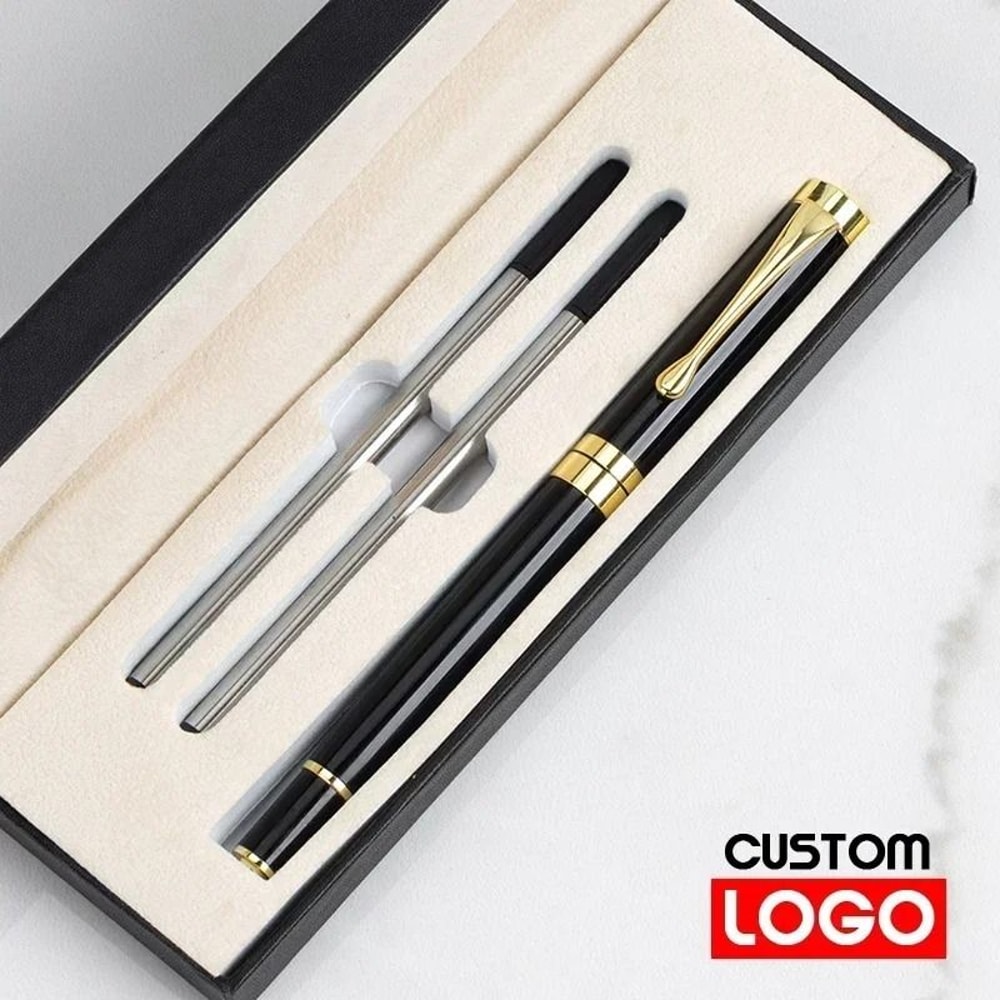 Luxury Metal Signature Roller Pen Executive Business Gift Set With Premium Presentation Box 6
