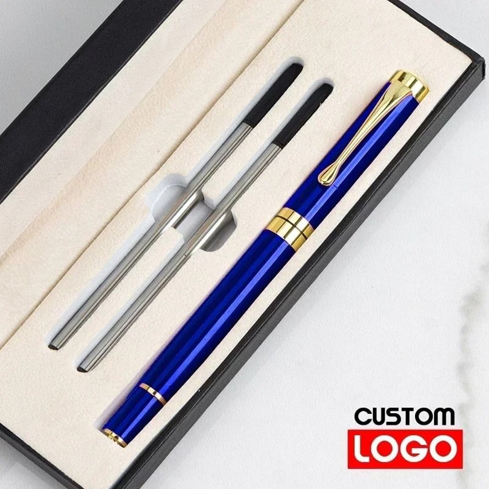 Luxury Metal Signature Roller Pen Executive Business Gift Set With Premium Presentation Box 8
