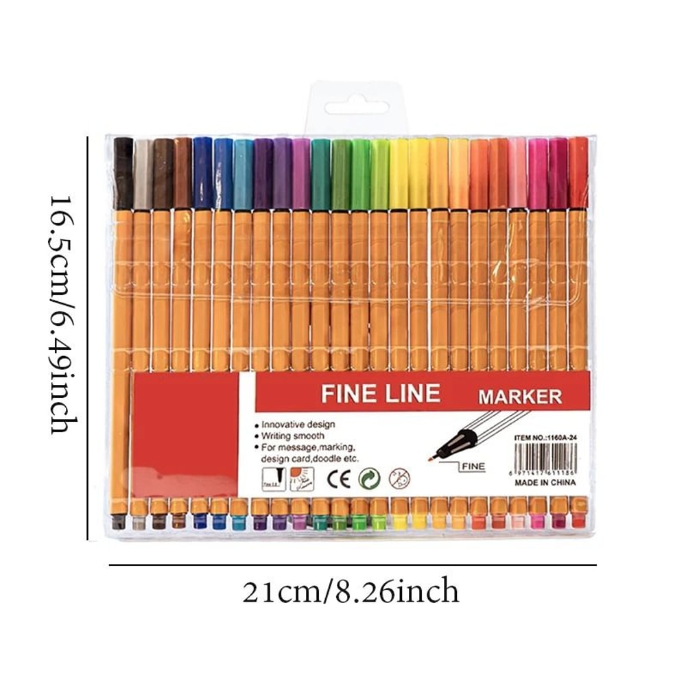 Professional Waterproof Fine Line Pen Set 101824 Colors For Drawing Sketching And NoteTaking 4