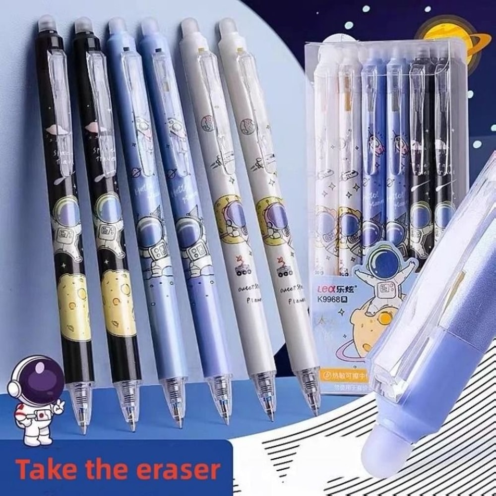 Kawaii Magic Erasable Gel Pen Set 05mm Slide Press Button Drawing Tools For School Office 1