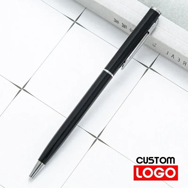 Premium Rose Gold Metal Ballpoint Pens Custom Engraved Logo Executive Gift Set For Business 10