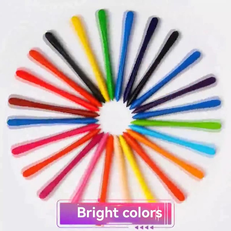 NonDirty Hand Plastic Crayons 12182436 Colors Washable Erasable Painting Set For Children 6