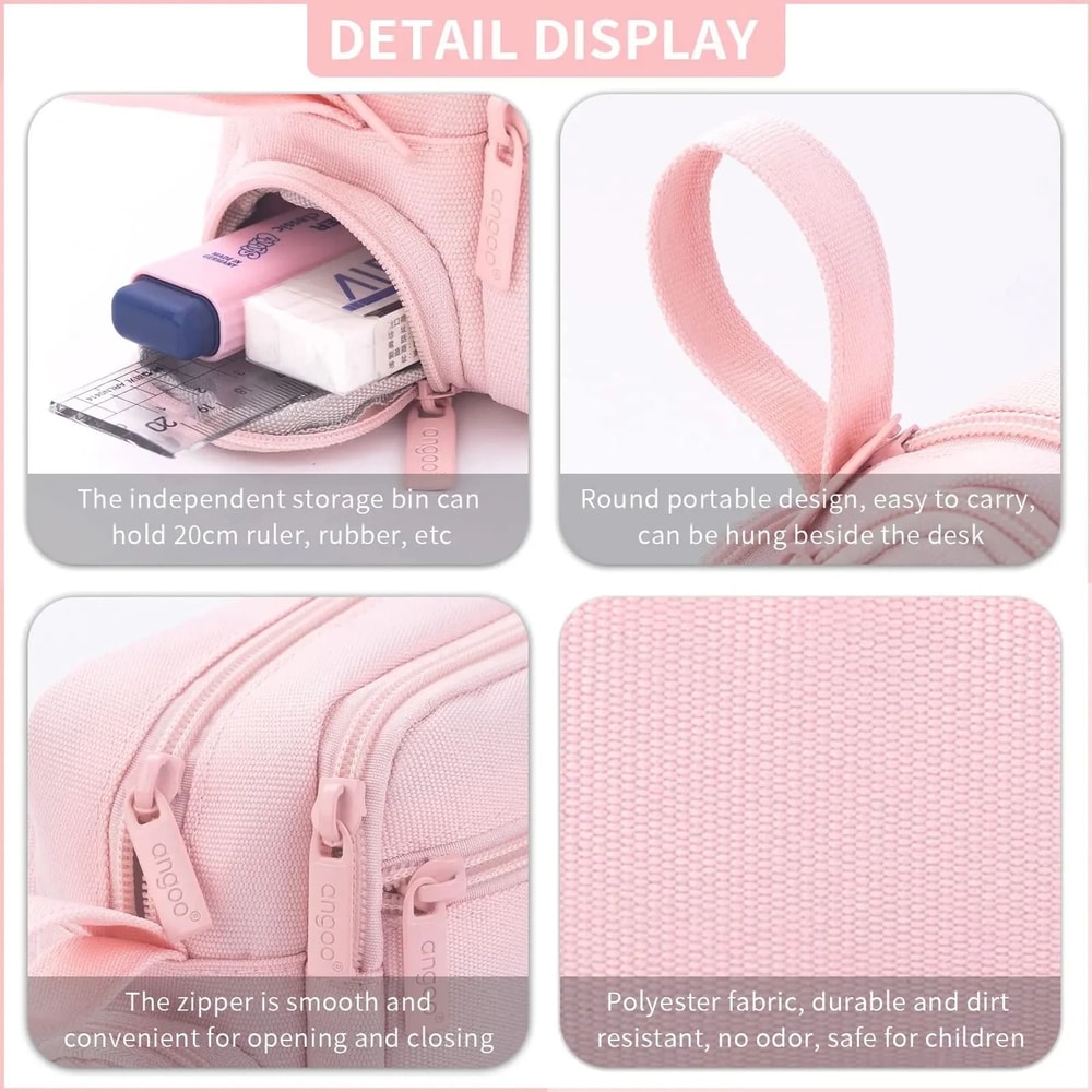 HighCapacity Large Pencil Case Professional Desk Organizer Marker Pouch For School And Office 2