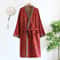 MultiColor Kimono Bathrobe Cotton Loose Home Sleepwear SpringSummer Robe With Belt 9