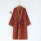 MultiColor Kimono Bathrobe Cotton Loose Home Sleepwear SpringSummer Robe With Belt 11