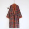MultiColor Kimono Bathrobe Cotton Loose Home Sleepwear SpringSummer Robe With Belt 12