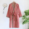 MultiColor Kimono Bathrobe Cotton Loose Home Sleepwear SpringSummer Robe With Belt 8