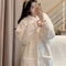 Autumn And Winter Ladies Warm Rabbit Ear Pajamas Cartoon New Robe Ins Girls Student Homewear 2
