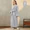 2026 Premium Thick Cotton Robe Light Luxury Extended Pajama Comfortable Couples Bathrobe 10