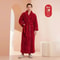 2026 Premium Thick Cotton Robe Light Luxury Extended Pajama Comfortable Couples Bathrobe 19