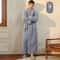 2026 Premium Thick Cotton Robe Light Luxury Extended Pajama Comfortable Couples Bathrobe 6
