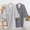 2026 Premium Mens 100 Cotton Gauze Robe Loose Thin Japanese Yukata Hooded VNeck Bathrobe 0