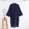 2026 Premium Mens 100 Cotton Gauze Robe Loose Thin Japanese Yukata Hooded VNeck Bathrobe 3