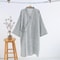 2026 Premium Mens 100 Cotton Gauze Robe Loose Thin Japanese Yukata Hooded VNeck Bathrobe 9