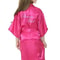 Fashion Kid Flower Girl Satin Robe Solid SilkStyle Yukata For Weddings Parties And Elegant Dressin 5