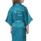 Fashion Kid Flower Girl Satin Robe Solid SilkStyle Yukata For Weddings Parties And Elegant Dressin 8