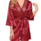 Womens Sexy Lace Satin Robe Elegant Short Nightgown Kimono Lingerie For Plus Size Comfort 8
