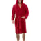 Mens Winter Warm Hooded Fleece Bathrobe Long Sleeve Thermal Home Gown Solid Color Sleepwear 7