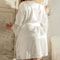 Plus Size Sexy Lace Silk Robe Elegant Loungewear Nightdress Lingerie Sleepwear For Women 2