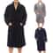 Mens Fashion Winter Plush Shawl Robe Warm Lengthened Home Sleepwear Luxury Bathrobe Coat 2