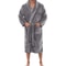 Mens Fashion Winter Plush Shawl Robe Warm Lengthened Home Sleepwear Luxury Bathrobe Coat 4