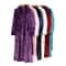 Autumn Winter Thicken Coral Fleece Robe Warm Flannel Couples Long Gown Premium Lounge Wear 5