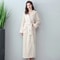 Extra Long Winter Coral Fleece Bathrobe Hooded Warm Kimono Cozy Shower Robe For Women 6