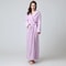 Extra Long Winter Coral Fleece Bathrobe Hooded Warm Kimono Cozy Shower Robe For Women 8